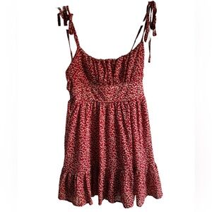 Princess Polly Bonnie Mini Dress- Maroon